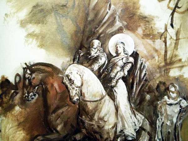 Художник Эдуард Якушин "Св. Ингигерда"